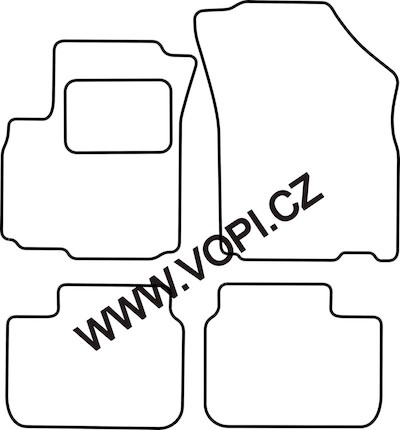 Autokoberce Fiat Sedici 05/2006 - Royalfit (1347)